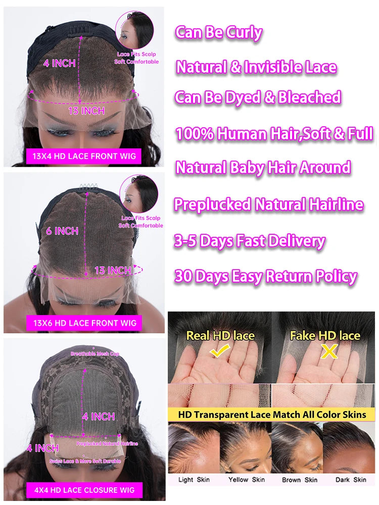 Deep Wave 4/27 Honey Blonde 30 40 Inch Lace Front Wig Human Hair Hd Lace Frontal Wig 13x4 13x6 Wig Humain Hair Wigs For Women