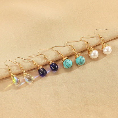 Retro Droplet Lantern Earrings