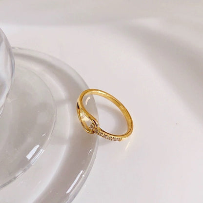 Waterdrop Pave Set Ring For Women