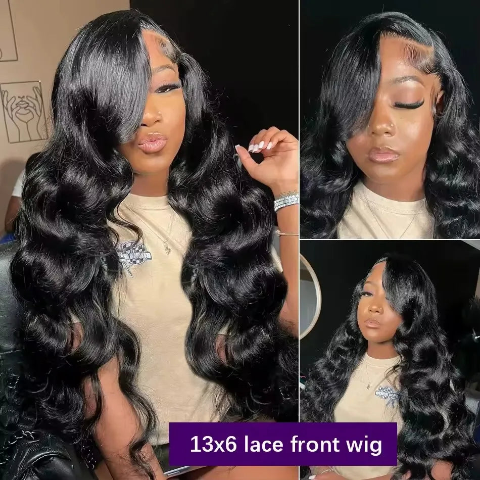 40 44 Inch Hd Body Wave Lace Front Wig Pre Plucked 13x4 13x6 Loose Wave Lace Frontal Wig 100% Human Hair Wigs On Clearance Sale