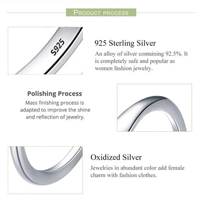 925 Sterling Silver Earrings For Women Trendy Simple Shinning Gold Earring Jewelry Prevent Allergy Party Christmas Accessories