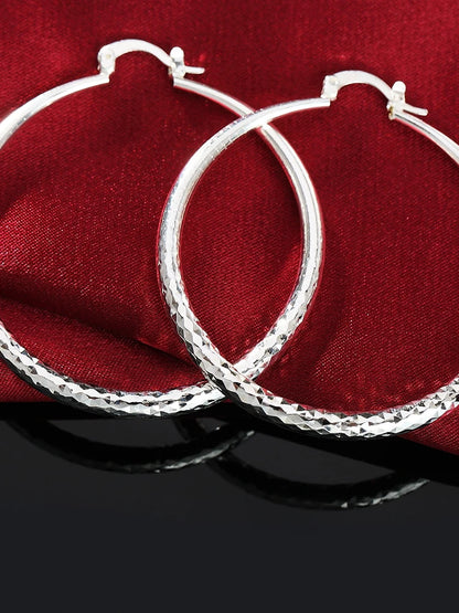 Charms 3CM circle hoop Earrings for Women fashion Pretty wedding party Jewelry Holiday gifts
