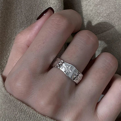 New Adjustable Colorful Drip Glaze Ring Women Fashion Retro Geometric Gold Colour Metal Rings Wedding Jewelry Birthday Gift
