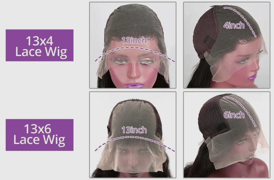 38Inch Deep Wave Frontal Wig Transparent 13x4 13x6 HD Lace Frontal Human Hair Wigs Curly Human Hair Lace Frontal Wigs For Women