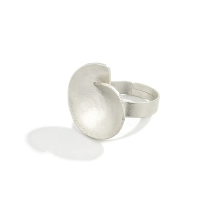 Irregular Chunky Big Geometric Gold Silver Color Rings for Women Men Personality Elastic Rope Connection Finger Rings