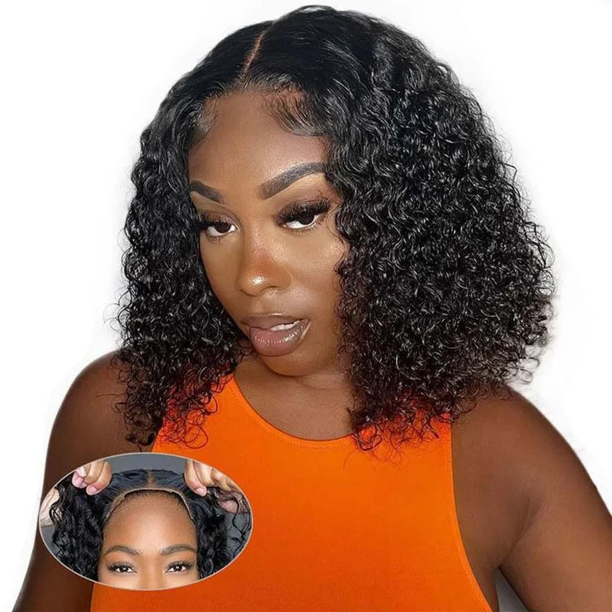 180% Wear And Go Glueless Human Hair Wig Deep Curly Wigs 7x5 Glueless Wig Human Hair Ready To Wear Deep Wave Wig Preplucked