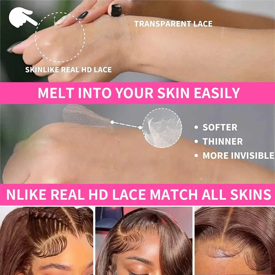 #4 Deep Wave Lace Front Wig 13x6 Colored Curly Wigs Hd Lace Frontal Wig 200 Density Chocolate Brown Human Hair Wigs 4x4 5x5