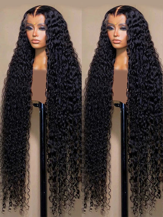 Deep Wave Wig Human Hair 30 40 Inch 13x4 13x6 Hd Lace Frontal Wig Curly Wigs For Women 360 Full Lace Wig Human Hair Pre Plucked