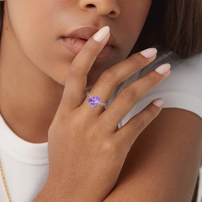Rings Original 925 Sterling Silver Rings Bow Heart Sun Moon Star Zircon Rings For Women Jewelry Birthday Anniversary Gifts