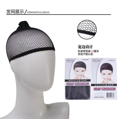 Wig Women's Short Curly Hair Medium Wave Micro Roll Chemical Fiber Full-head Wig